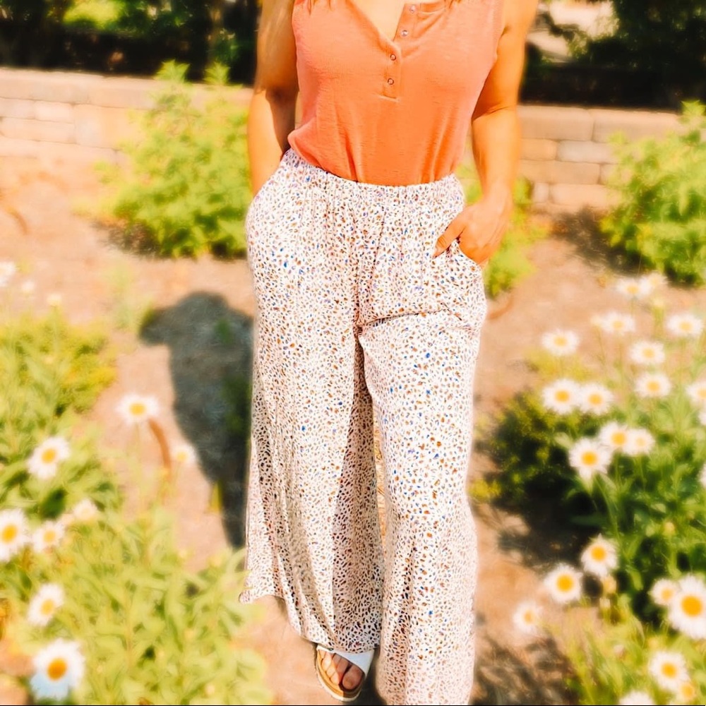 Zara Speckled Print Pants